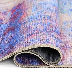 Flachgewebter Teppich - Mogoro (blau/mehrfarbig)