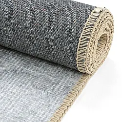 Tapis tissé à plat - Sandrigo (gris/blanc)