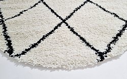 Runde Teppiche - Akita (schwarz/weiß)