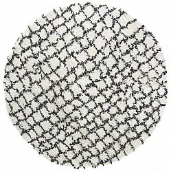 Runde Teppiche - Taverna (schwarz/weiß)