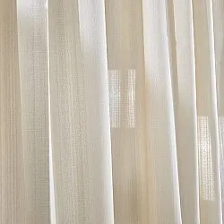 Rideaux - Rideau imitation lin Andrada (beige)