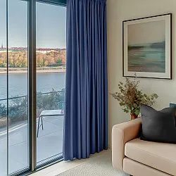 Rideaux - Rideau occultant Octavia (bleu foncé)