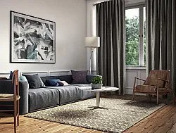 Vorhänge - Leinenvorhang Lilou (schwarz)