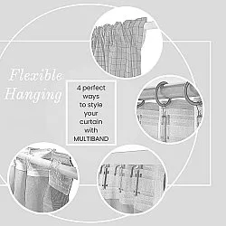 Vorhänge - Gardine in Leinenoptik Andrada (hellgrün)