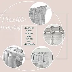 Vorhänge - Verdunkelungsvorhänge Isolde (grau)