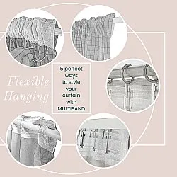 Vorhänge - Baumwollvorhang Alyssa (grün/rosa)