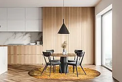 Rund Teppich - Minde (gold)