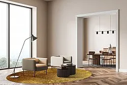 Tapis rond - Malveira (doré)