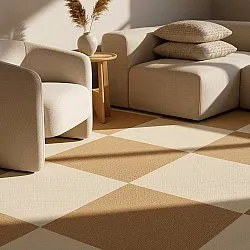 Teppichboden - Almeria Teppichfliesen 24 Stk. (beige)