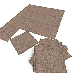 Moquette - Almeria Dalles textiles 24 unités (marron)