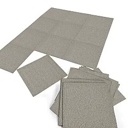 Teppichboden - Almeria Teppichfliesen 24 Stk. (grau)