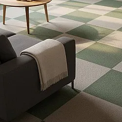 Moquette - Almeria Dalles textiles 24 unités (vert)