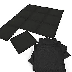 Teppichboden - Almeria Teppichfliesen 24 Stk. (schwarz)