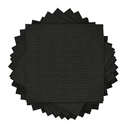 Teppichboden - Almeria Teppichfliesen 24 Stk. (schwarz)