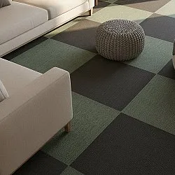 Teppichboden - Almeria Teppichfliesen 24 Stk. (schwarz)