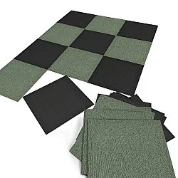 Teppichboden - Almeria Teppichfliesen 24 Stk. (schwarz)