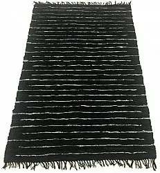 Flickenteppich - Nordal Design (schwarz, 100 % Leder)