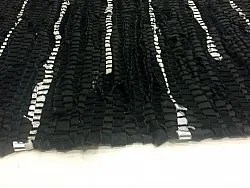 Flickenteppich - Nordal Design (schwarz, 100 % Leder)