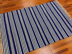 Flickenteppich - Ystad (blau)