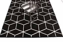 Wilton-Teppich - Florence Square (schwarz)