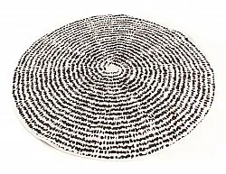 Rund Teppich - Brussels Swirl (schwarz)