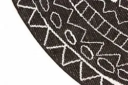 Rund Teppich - Brussels Diamond (schwarz)