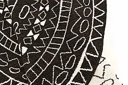 Rund Teppich - Brussels Diamond (schwarz)