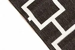 Teppich für innen und außen - Brussels Silver (schwarz)