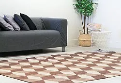 Wollteppich - Floriáda (beige/braun)