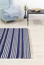 Flickenteppich - Ystad (blau)