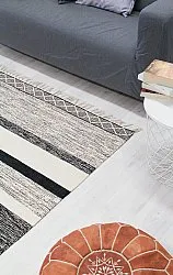 Flickenteppich - Nikita (grau)