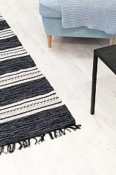 Flickenteppich - Kajsa (schwarz)