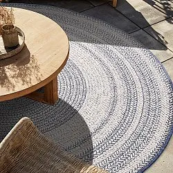 Rund Teppich - Indoor/Outdoor Angus (blau)