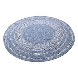 Rund Teppich - Indoor/Outdoor Angus (blau)