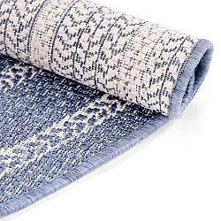 Rund Teppich - Indoor/Outdoor Angus (blau)