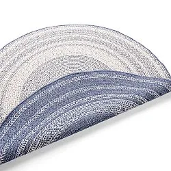 Rund Teppich - Indoor/Outdoor Angus (blau)