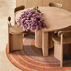 Rund Teppich - Indoor/Outdoor Angus (rot)