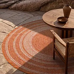 Rund Teppich - Indoor/Outdoor Angus (rot)