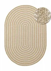 Ovaler Teppich - Indoor/outdoor Leander (natur)