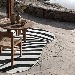 Teppich für innen und außen - utomhusmatta - Remina (schwarz/weiß)