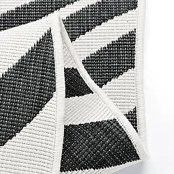 Teppich für innen und außen - utomhusmatta - Remina (schwarz/weiß)