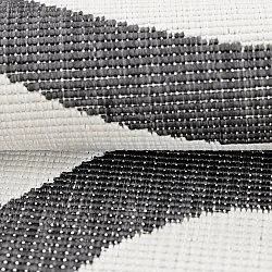 Teppich für innen und außen - utomhusmatta - Remina (schwarz/weiß)