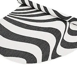 Teppich für innen und außen - utomhusmatta - Remina (schwarz/weiß)