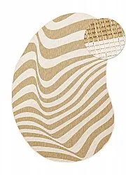 Teppich für innen und außen - utomhusmatta - Remina (natur/weiß)