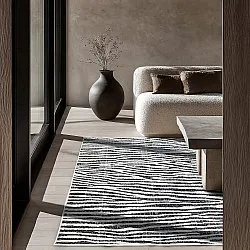 Teppich für innen und außen - utomhusmatta - Vaura (schwarz/weiß)