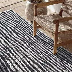 Teppich für innen und außen - utomhusmatta - Vaura (schwarz/weiß)