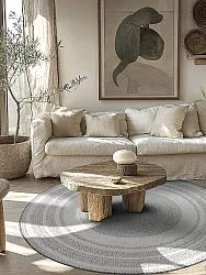 Runde Teppiche - Indoor/Outdoor Angus (grau)