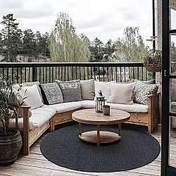 Rund Teppich - Monsanto (anthrazit)