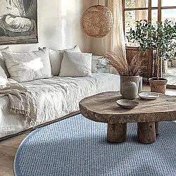 Tapis rond - Tromsø (bleu)