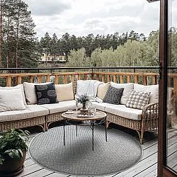 Rund Teppich - Tromsø (braun)